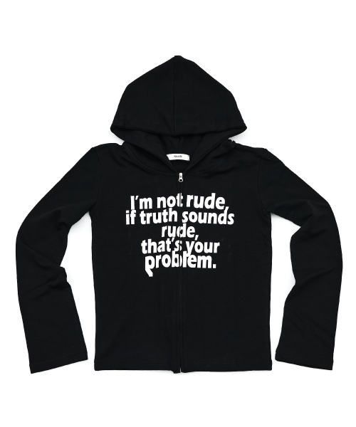 RUDE hood zip up WOMENS