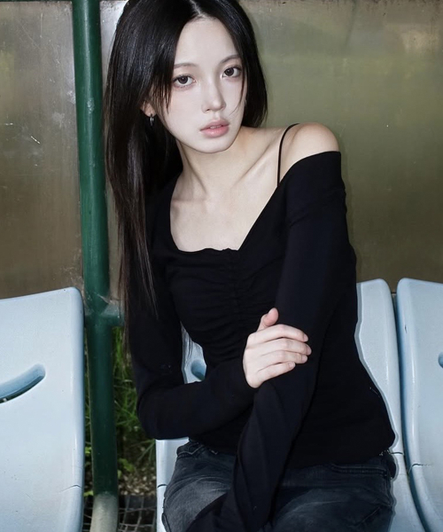 Fairy Shirring Long Sleeve