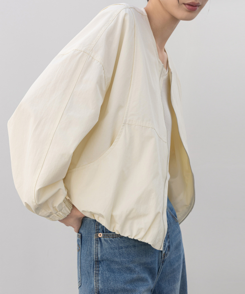 CLEAN ZIP-UP WIND BLOUSON_N6SJP0414