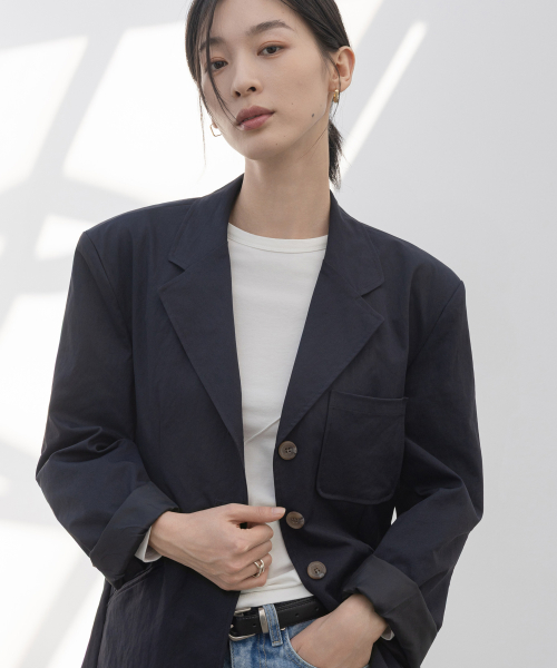 MINIMAL 3-BUTTON BLAZER _N6SJK0410