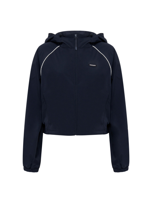 Женская укороченная трек-куртка SERIF_Dark Navy