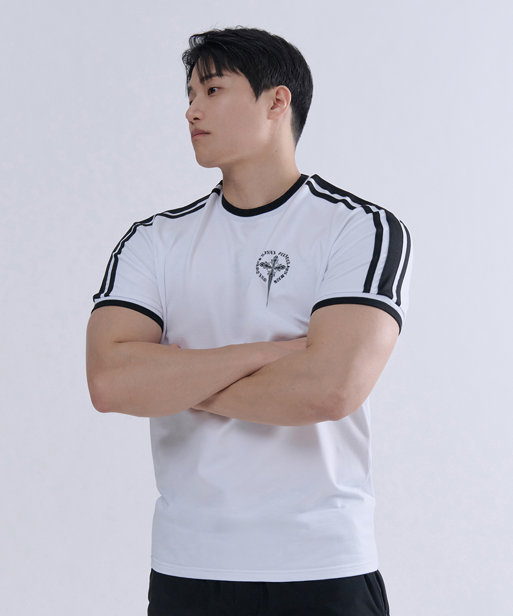 Футболка muscle fit из плотной сетки Two-tone Rib Soccer (3 colors)