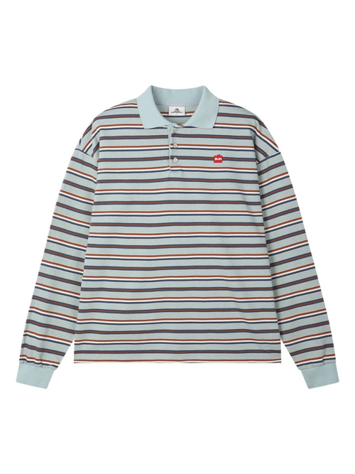 SQUARE APPLE COLLAR LS TEE MINT