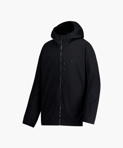 Легкая ветровка с капюшоном (Black)