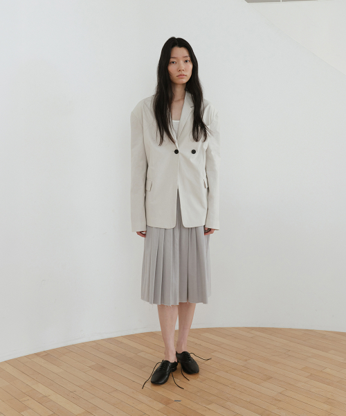 BUTTON STRAP JACKET [GREY]