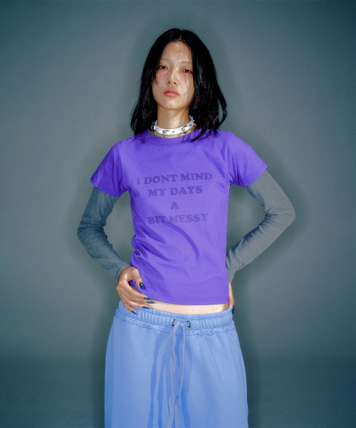 WORKSHOP BABY-FIT SHORT-SLEEVE T-SHIRT PURPLE