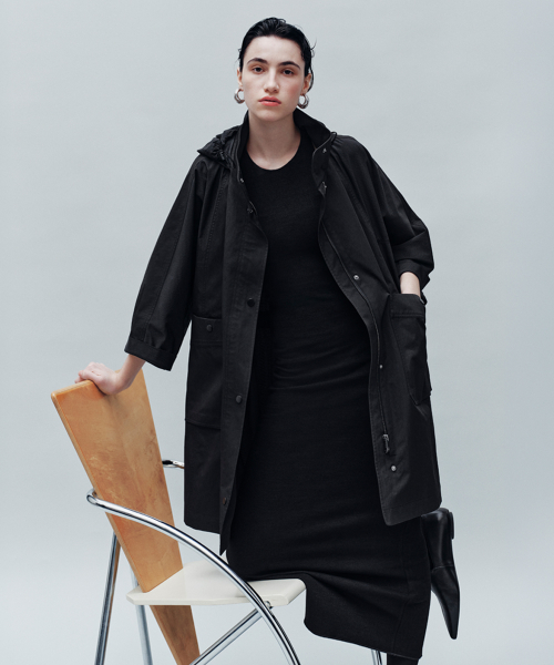 Куртка сафари со скрытым капюшоном 26SS Black