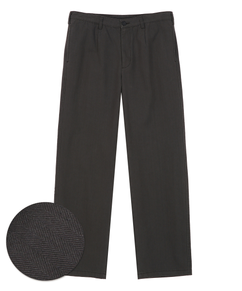 Прямые брюки чинос в елочку (Charcoal Grey)