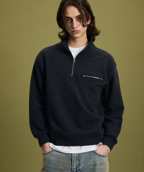 Свитшот на молнии Core Half Zip Navy