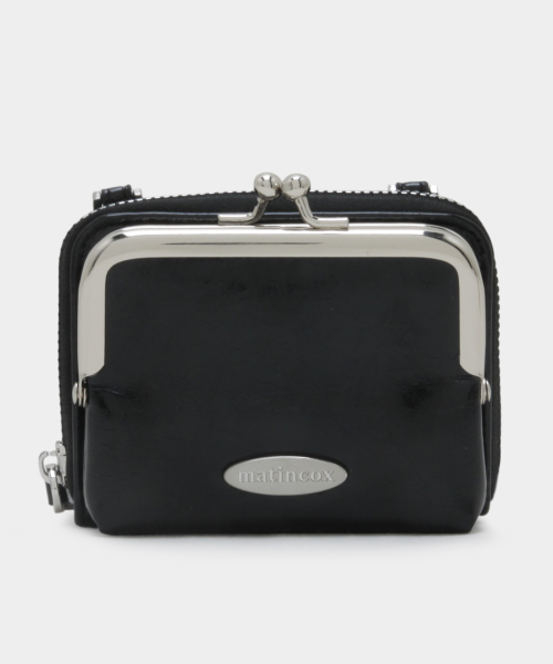 kisslock Card Wallet - Black