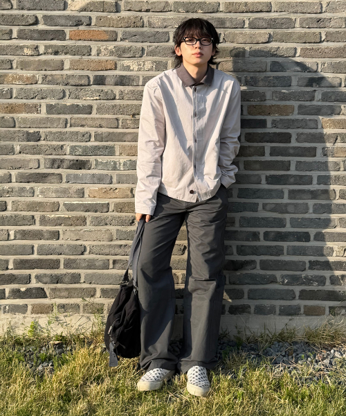 Прямые брюки карго MISEKI SEOUL x Lee James CHARCOAL