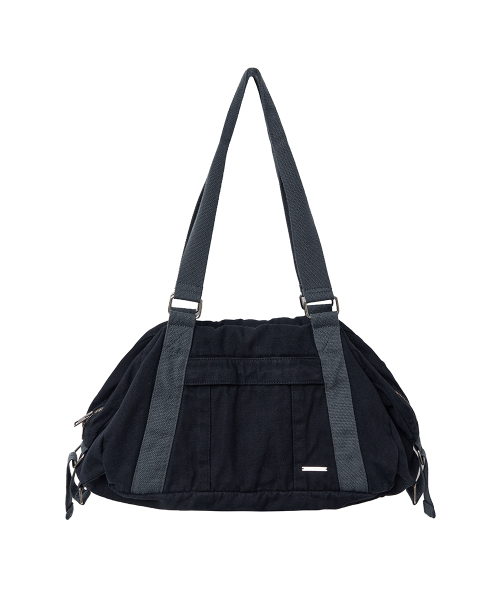 Multi pocket boston bag BLACK