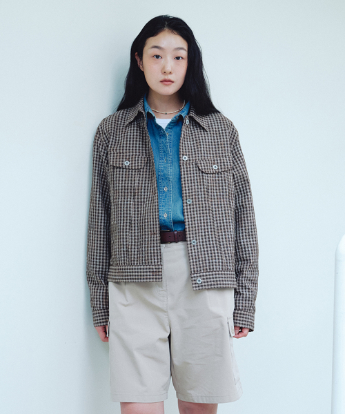 type-3 trucker jacket(womens) brown