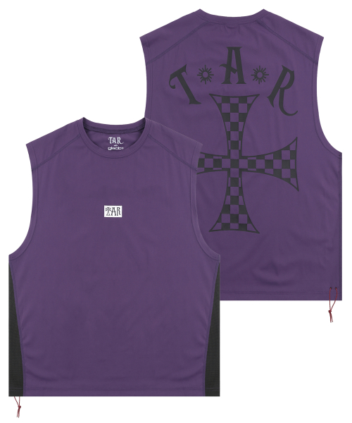 [Taster Sean × GLACK] Майка GTTAR006 Tar Cross (Purple)
