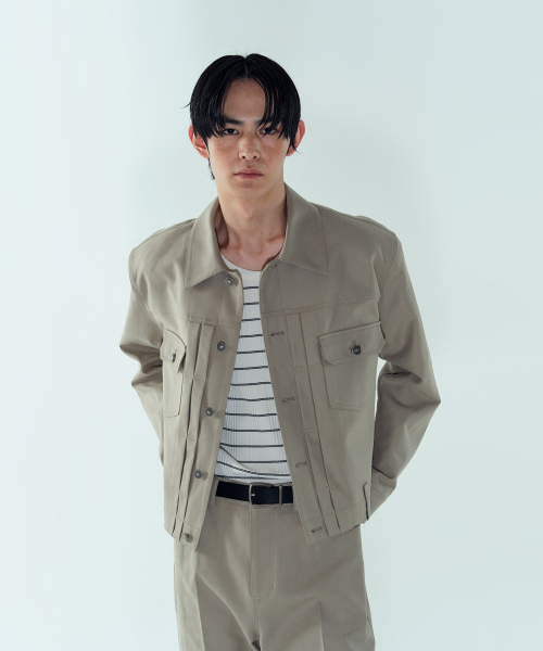 TRUCKER WORK JACKET - SEPIA