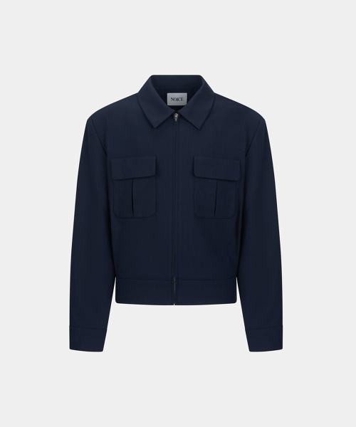 JAPANESE PINSTRIPED RICKY JACKET - NAVY