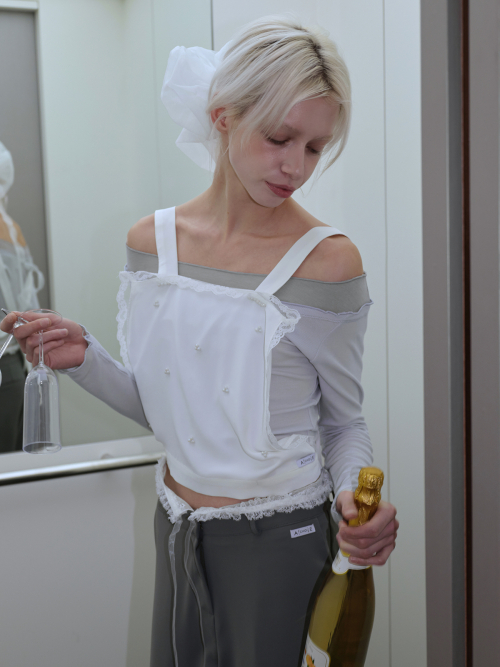 Aurora Apron Bustier - Ivory