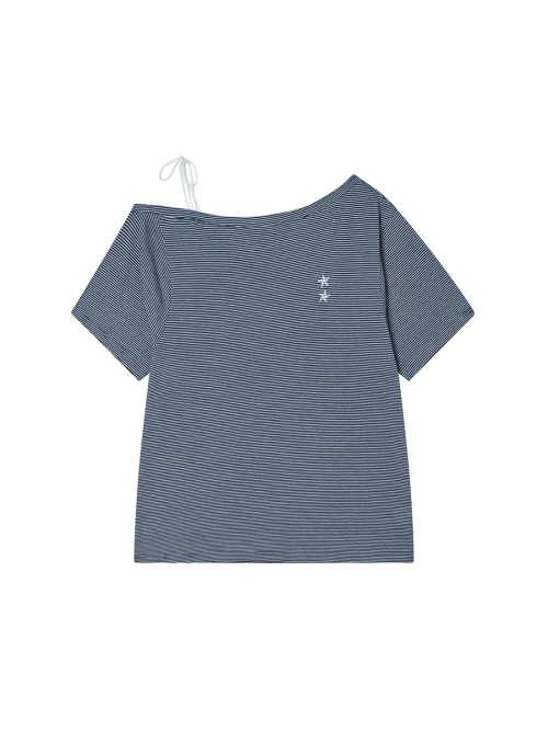 TNSW KNOT OFF SHOULDER NAVY