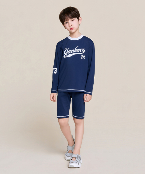 스포티브 티셔츠 래쉬가드 레깅스 세트 NY (Navy)