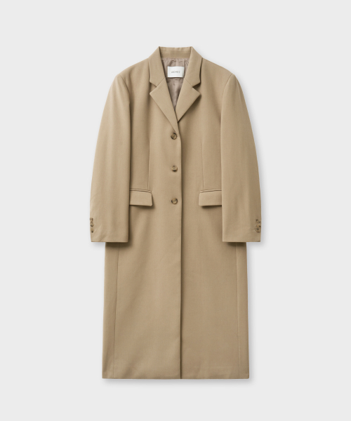 3button maxi long coat_beige