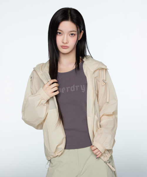 Женская ширинг виндовая жакет Light Beige SDFJWCQ52LBE