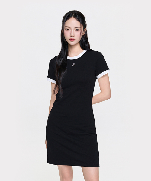 여성 베이직 링거 원피스 NY (Black)