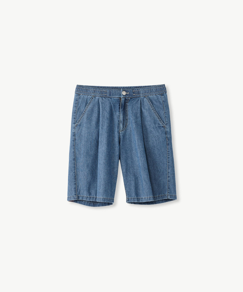 Джинсовые шорты на резинке DIEMS Blue (оверсайз)_LDMVB04WSL