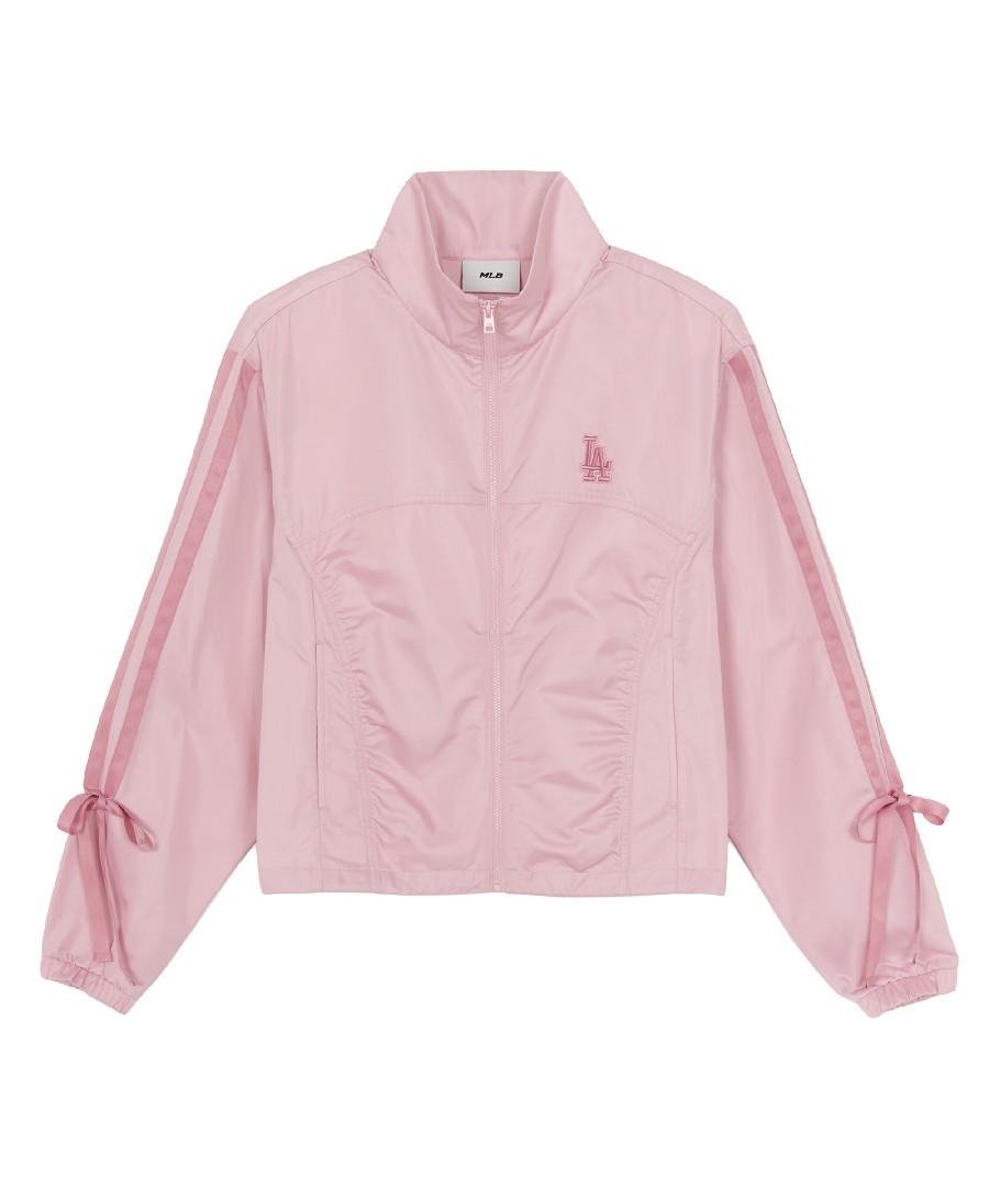 Женская спортивная ветровка со сборками из сатина LA (L.Pink)