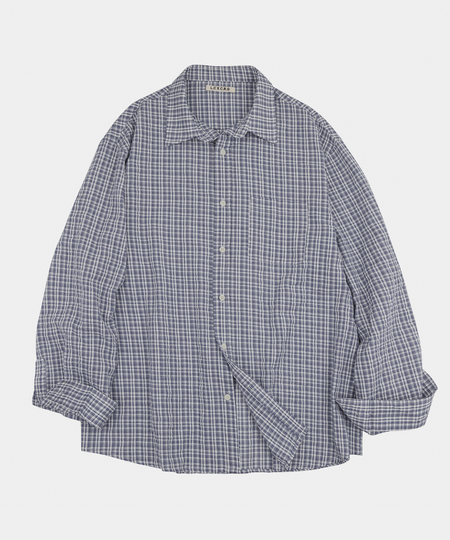 Mild Brush в клетку shirts Sky синий