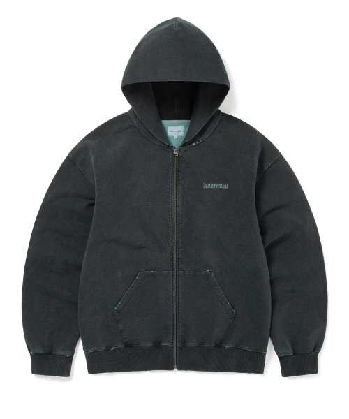 Damaged Zip Up худи Faded чёрный