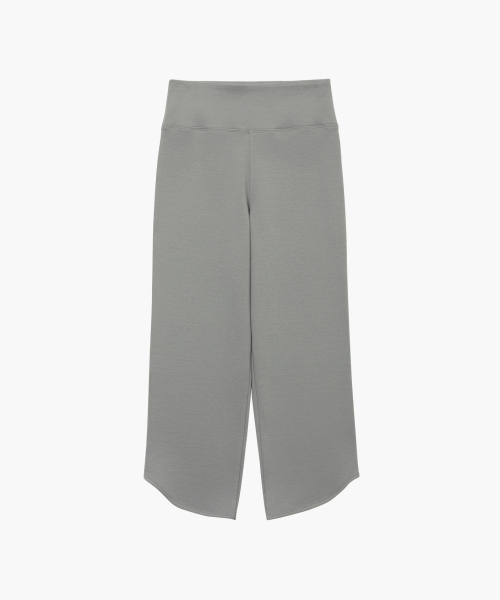 Укороченные брюки с высокой посадкой (Grey)