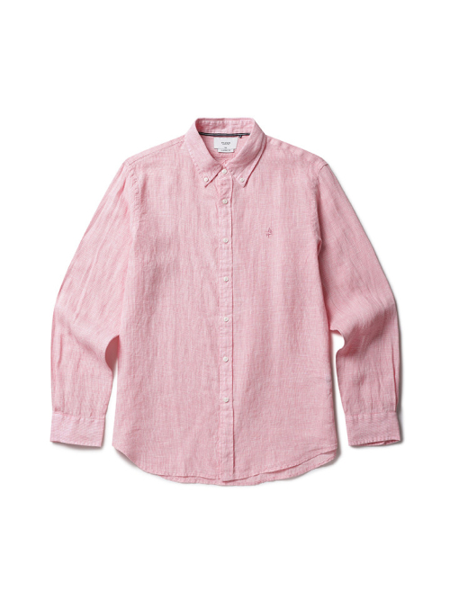 Мужская лён button-down рубашка ZOF2WC1301CPK