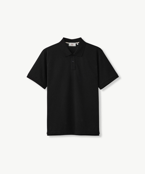Шелковистое поло DIEMS Black (Classic Fit)_DTSVB10CSB