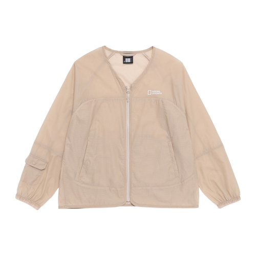 Женская легкая куртка-кардиган N262WJP021 L/BEIGE