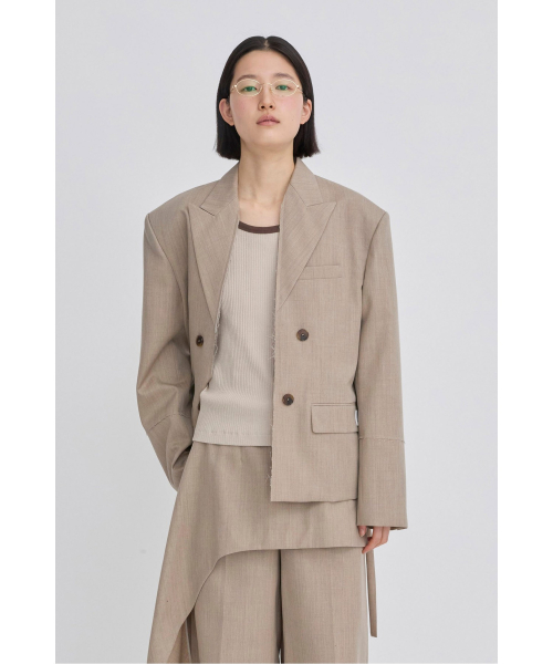 оверсайз Raw-Edged куртка RQJAS26506BEX