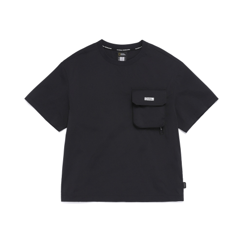 K262UTS860 어드벤처 에어로벤트 우븐 반팔 티셔츠 CARBON BLACK