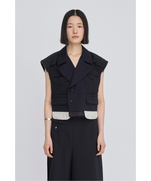 Exposed Layer Cropped жилет RQVAM26509NYX