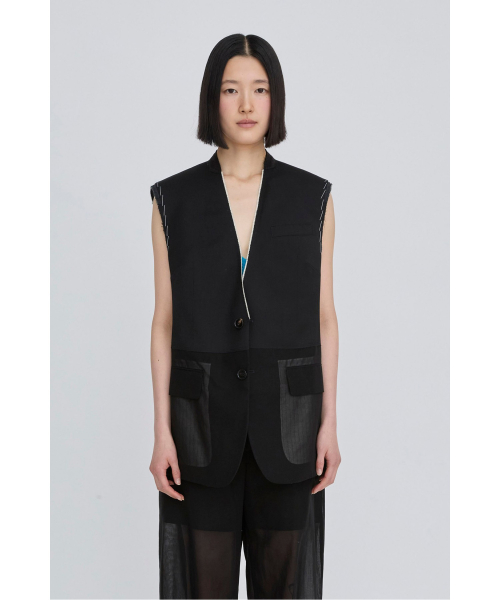 многослойный Raw-Edged жилет RQVAM26510BKX