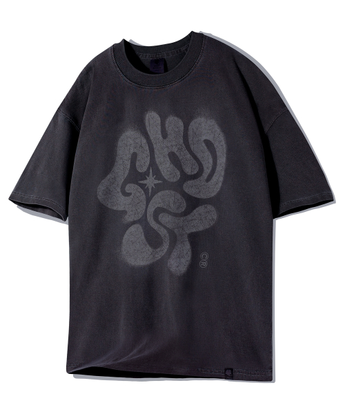 Футболка с принтом Symbol Crack GT-384_Smoke Black