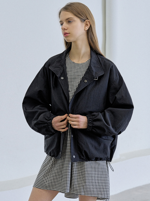 Nylon Windbreakert Jumper - чёрный
