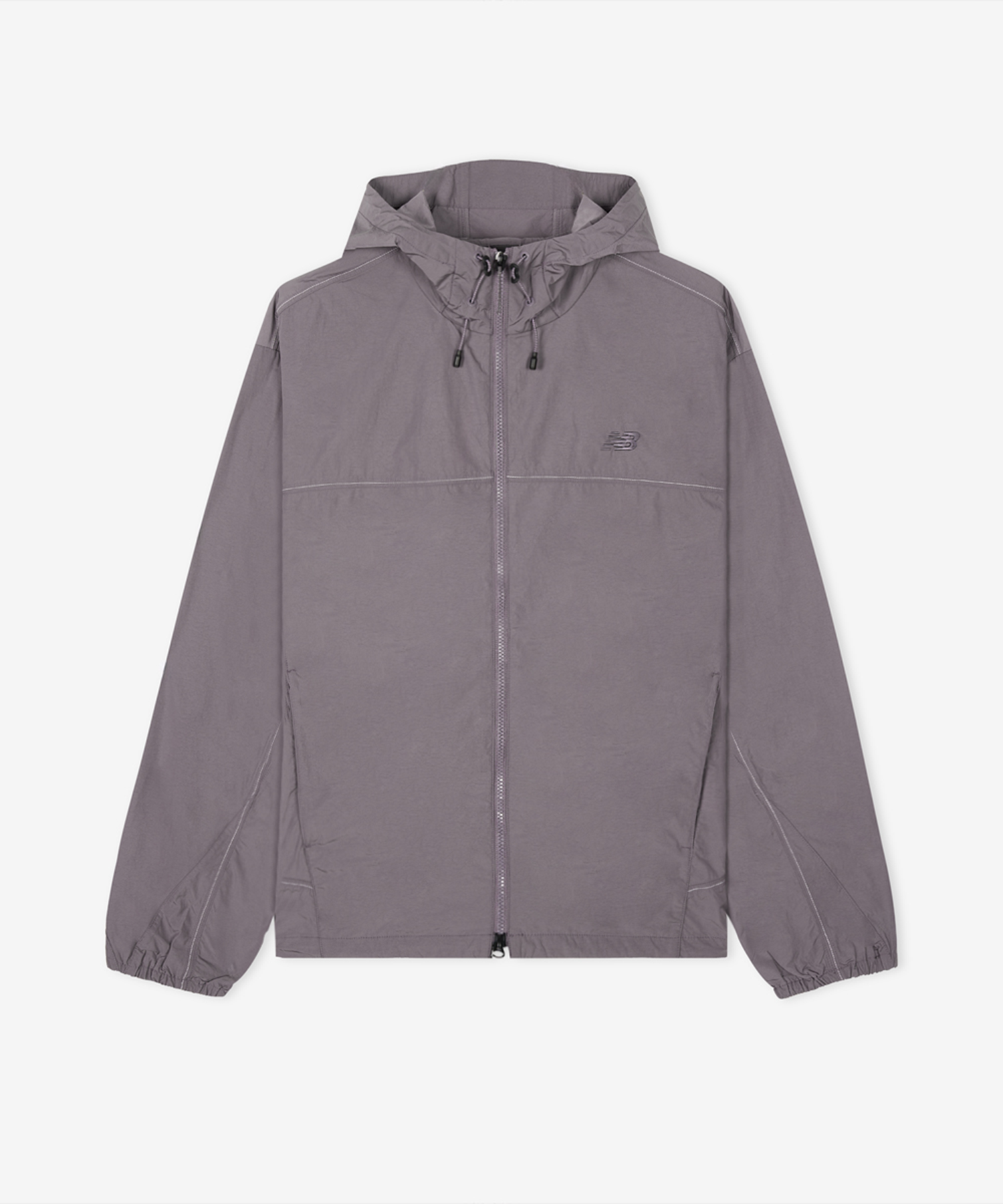 NBNAG21423 / UNI NANO LIGHT hooded windbreaker (DARK PURPLE)