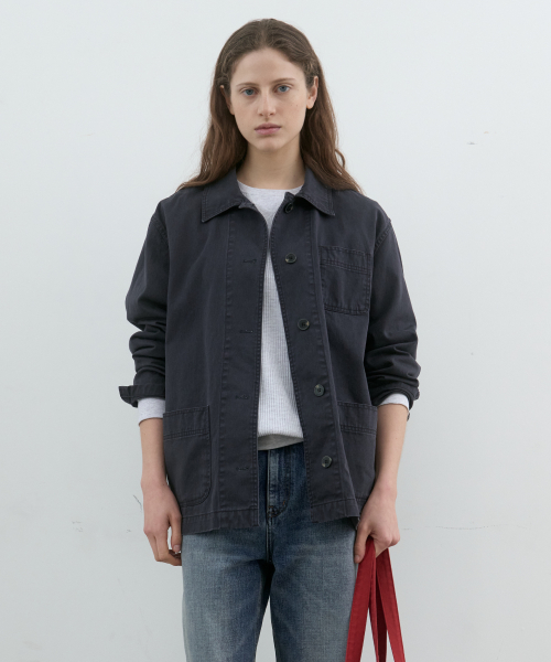 french cotton work jacket (vintage navy)