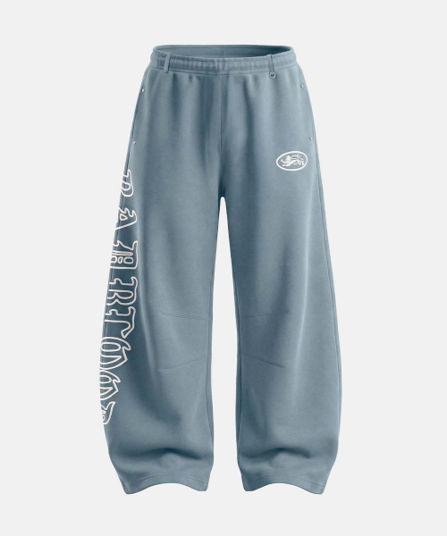 MUSINSA | BADBLOOD Mystic Capsule Semi-Curved Fit Joggers - Sky Blue