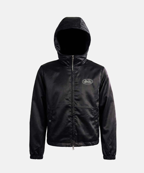 Mystic Nylon Hooded windbreaker - Black