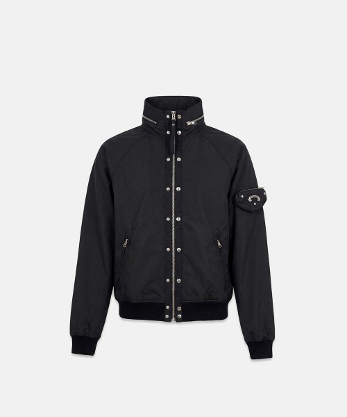 Viper High-Neck Windbreaker - Black