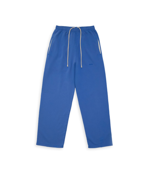 Tuewid classic embroidery set up pants in cerulean blue