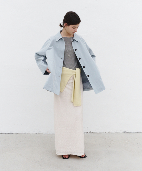 Полутренч Sia Cotton Half Trench Coat_Greyish Blue
