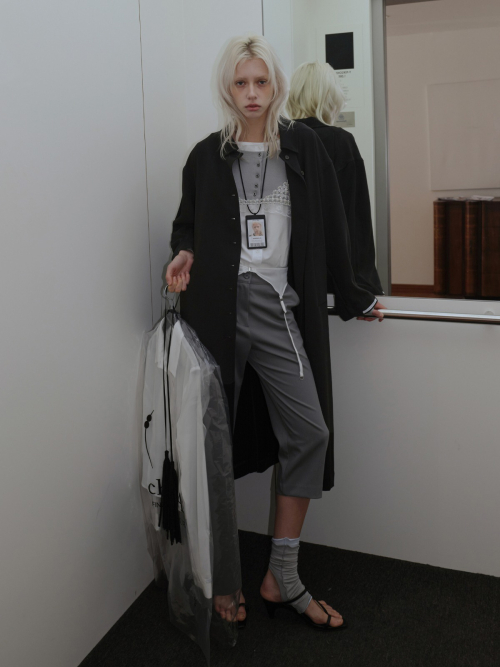 Tassel Single Trench Coat - Belt SET