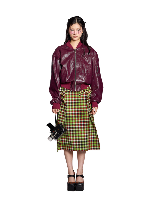 Faux Leather Jumper