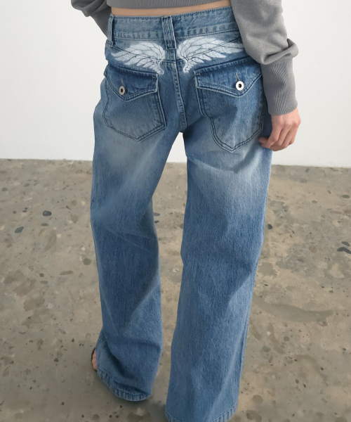 FALEN WING DENIM PANTS